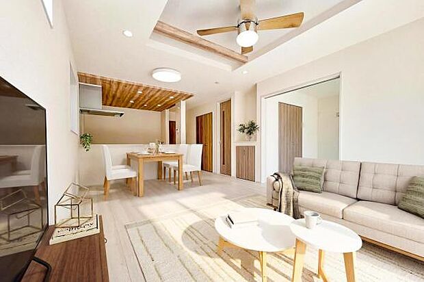 ◆ナチュラルモダンの温もりが、家族を優しく包み込む。豊かな暮らしを実現する、快適な住まいが新登場―! ※家具や小物はCGによるイメージです