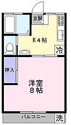 間取図画像 1K