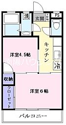 第3麻生マンション 2Kの間取図画像