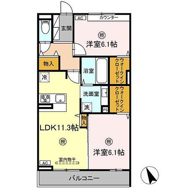 同じ建物の物件間取り写真 - ID:228047093921