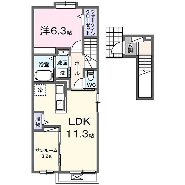 同じ建物の物件間取り写真 - ID:228047873072