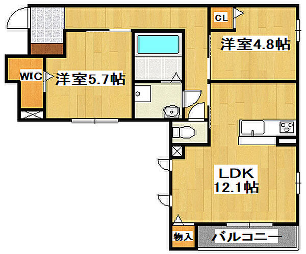 同じ建物の物件間取り写真 - ID:228048344599