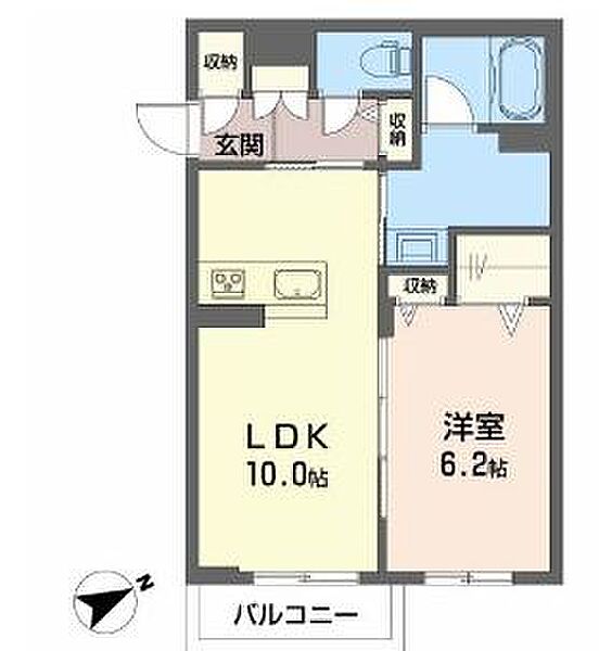 シャーメゾンサラ 205｜兵庫県加東市山国(賃貸アパート1LDK・2階・41.87㎡)の写真 その3