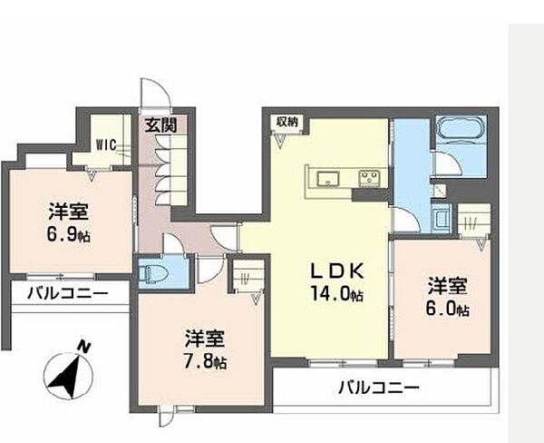 同じ建物の物件間取り写真 - ID:228048877382