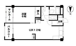間取図画像 1LDK