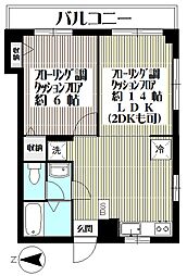 東急田園都市線 三軒茶屋駅 徒歩15分の賃貸マンション 3階1LDKの間取り