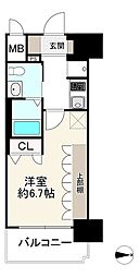 エステムコート梅田・天神橋IIIアヴァンテ 1Kの間取り