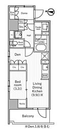nidoMINOWA 1LDKの間取図画像