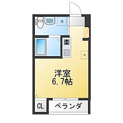 レ・スタ西日暮里 ワンルームの間取図画像