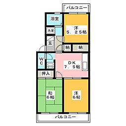 間取図画像 3DK
