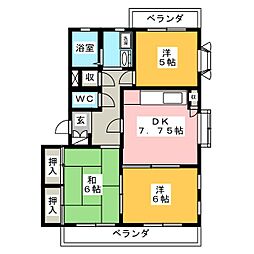 間取図画像 3DK