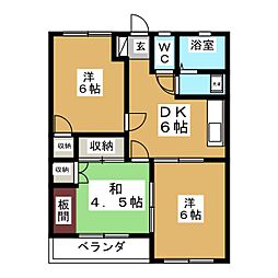 間取図画像 3DK