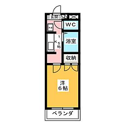 プロミネンス21 1Kの間取図画像