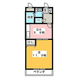 間取図画像 1K