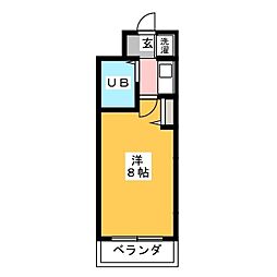 ＴＯＰ中浦和 2階1Kの間取り
