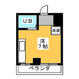 SKマンション ワンルームの間取図画像