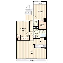 間取図画像 2LDK