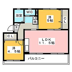 間取図画像 2LDK