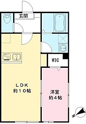 ステラフィオーレ 1LDKの間取図画像