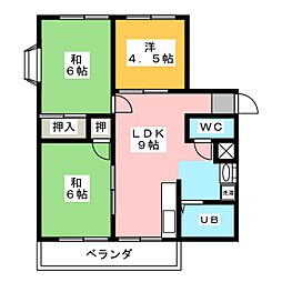 アベニュー紅葉ヶ丘 3LDKの間取図画像