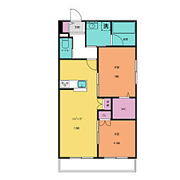ＭＡＲＩＮＥ26 1階2LDKの間取り