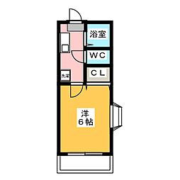 アーバンコム今利B 1Kの間取図画像