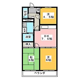豊栄ビル 3DKの間取図画像