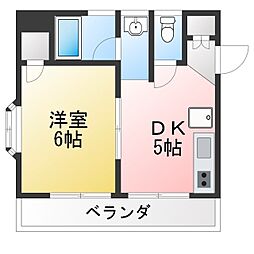 コンフォート88 1DKの間取図画像