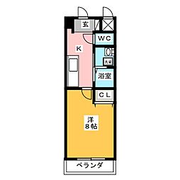 SONNEBLD.3 1Kの間取図画像