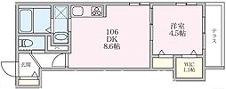 Seres Promenade(セレスプロムナード) 1DKの間取図画像