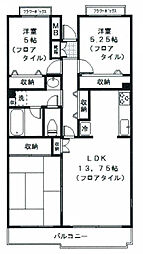グランデュール宮崎台 3LDKの間取図画像