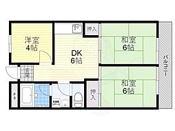 ロイヤルハイツ木村 3LDKの間取図画像