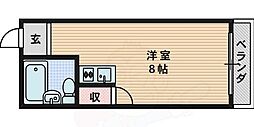 メゾンミハマ ワンルームの間取図画像