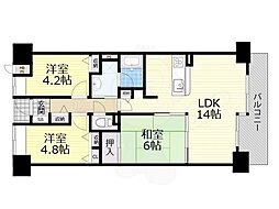グランソフィア守口 3LDKの間取図画像