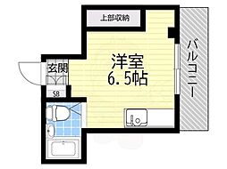 エスパシオ古川橋1 ワンルームの間取図画像