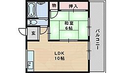香南レジデンス 1LDKの間取図画像