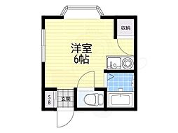 ロイヤルハイツ ワンルームの間取図画像