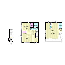 世田谷区上馬2丁目マンション 2LDKの間取図画像