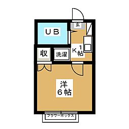 間取図画像 1K