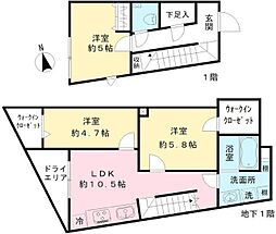 Coeur Blanc八幡山 3LDKの間取図画像