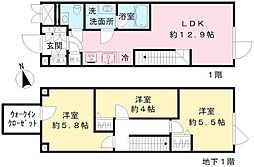 Coeur Blanc八幡山 3LDKの間取図画像