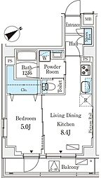 ＳＴＡＮＤＺ高井戸 2階1LDKの間取り