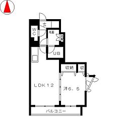 RESIDIA笹塚 1LDKの間取図画像