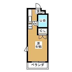 ZENHOMESA ワンルームの間取図画像