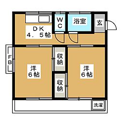 間取図画像 2DK