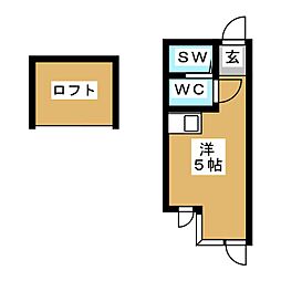 SOL2 ワンルームの間取図画像