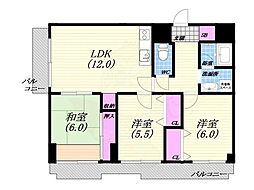 メゾン東山 3LDKの間取図画像
