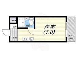 メゾン・ド・アヴニール 1Kの間取図画像