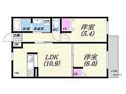 間取図画像 2LDK