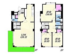 ロイヤル山芦屋 3LDKの間取図画像